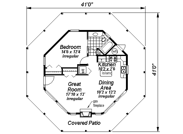 Dream House Plan - Contemporary Floor Plan - Main Floor Plan #18-1051