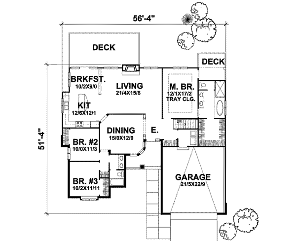 Floor Plan - Main Floor Plan #50-289