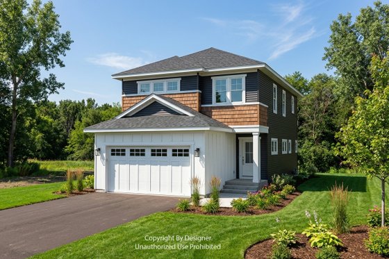 Exterior - Front Elevation 4 for Craftsman House Plan #51-1515 - 3 bed, 2.5 bath