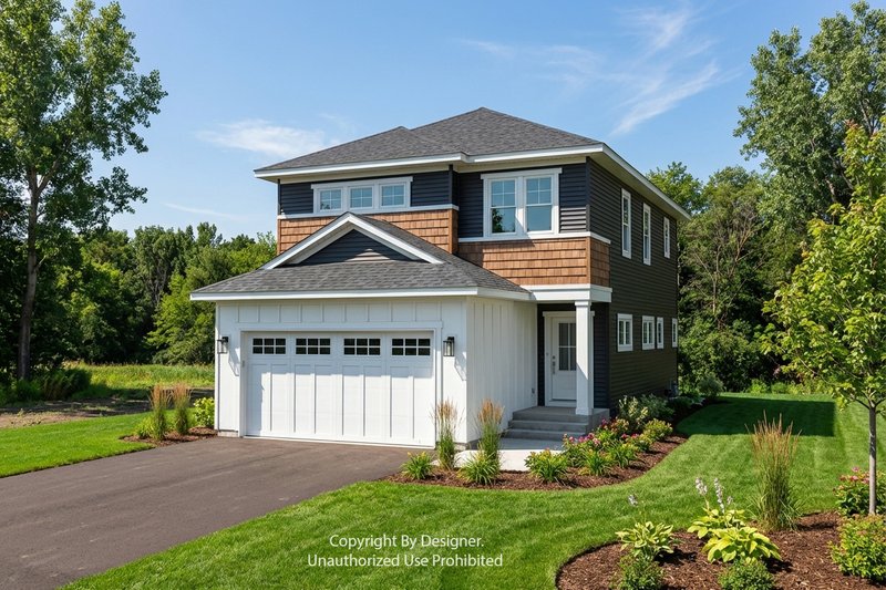 House Design - Exterior - Front Elevation 4 for Craftsman House Plan #51-1515 - 3 bed, 2.5 bath
