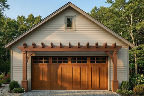 Exterior - Front Elevation for Country House Plan #22-601, 0 bath