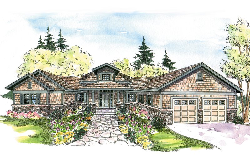 House Plan Design - Ranch Exterior - Front Elevation Plan #124-578