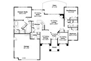 Mediterranean Style House Plan - 3 Beds 2 Baths 2495 Sq/Ft Plan #124-751 