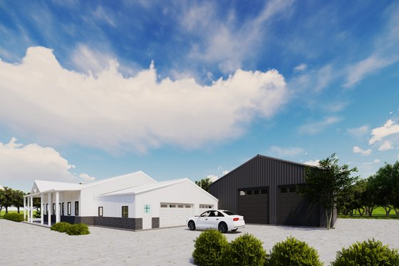 Exterior - Other Elevation 6 for Barndominium House Plan #1107-11 - 3 bed, 3 bath