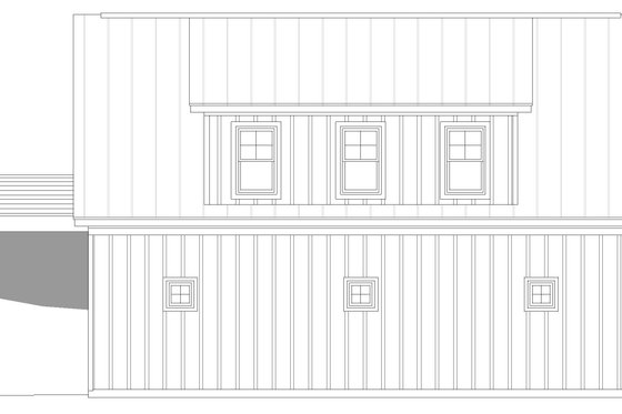 Exterior - Other Elevation for Southern House Plan #932-1422, 0 bath