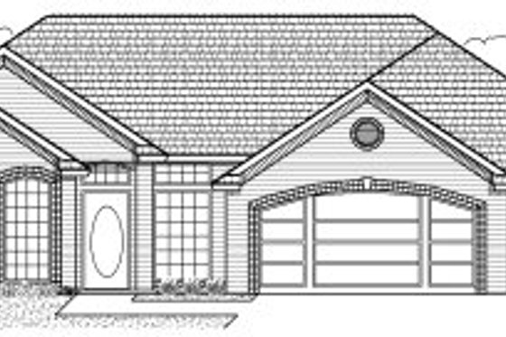Exterior - Front Elevation for Traditional House Plan #65-272 - 4 bed, 2 bath