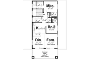 Barndominium Style House Plan - 3 Beds 3 Baths 1278 Sq/Ft Plan #455-345 