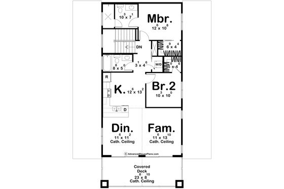 Floor Plan - Upper Floor for Barndominium House Plan #455-345 - 3 bed, 3 bath