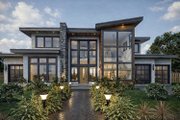 Contemporary Style House Plan - 3 Beds 3.5 Baths 3680 Sq/Ft Plan #1101-53 Exterior 