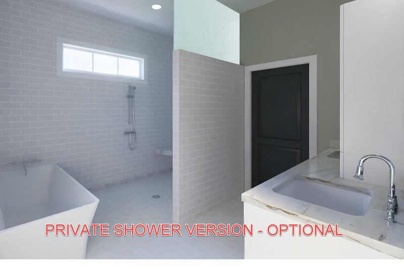 Architectural House Design - Interior - Master Bathroom 4 for Barndominium House Plan #44-261 - 3 bed, 2 bath