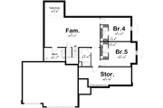 European Style House Plan - 3 Beds 2 Baths 1913 Sq/Ft Plan #455-426 