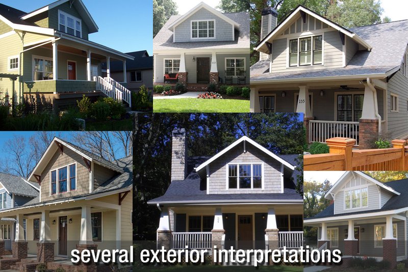 Dream House Plan - Exterior - Front Elevation 3 for Craftsman House Plan #461-66 - 4 bed, 3.5 bath