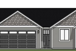 Exterior - Front Elevation 3 for Traditional House Plan #943-58 - 3 bed, 2 bath