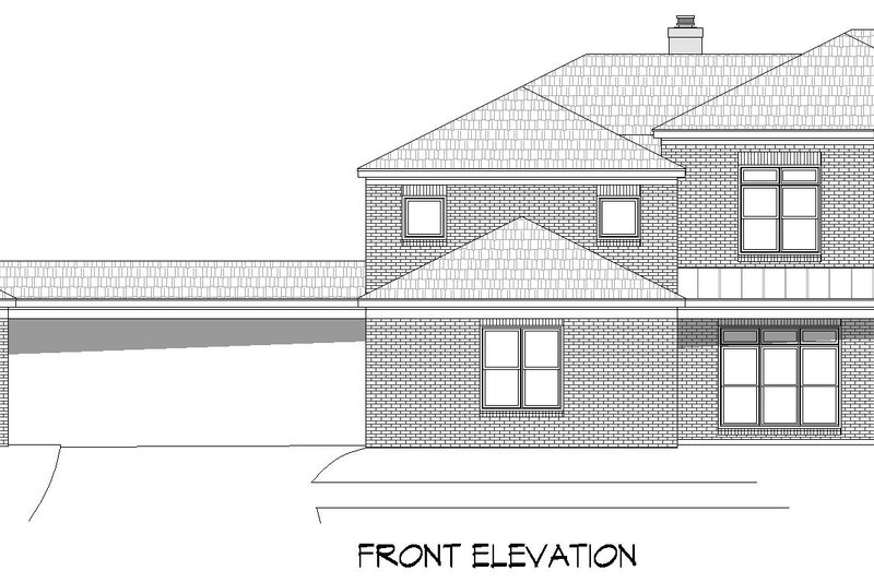 Dream House Plan - Exterior - Front Elevation 3 for Contemporary House Plan #932-924 - 5 bed, 4.5 bath