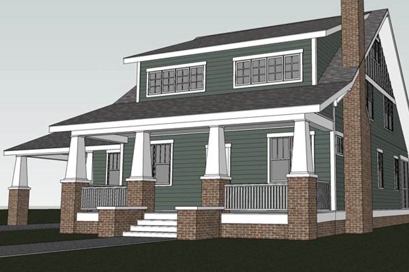 House Plan Design - Photo 1 for Craftsman House Plan #461-30 - 4 bed, 3 bath