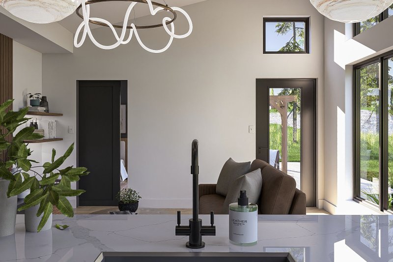 Architectural House Design - Interior - Kitchen 1 for Modern House Plan #455-374 - 1 bed, 1 bath