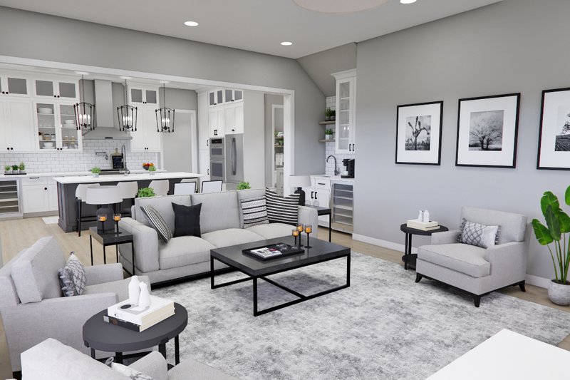 House Design - Interior - Family Room 3 for Farmhouse House Plan #51-1273 - 4 bed, 3.5 bath