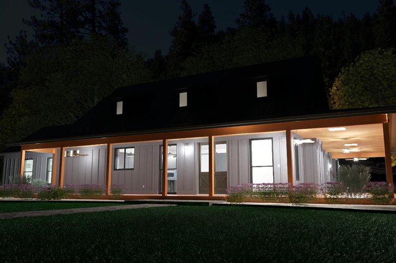 House Design - Exterior - Front Elevation 4 for Barndominium House Plan #1104-2 - 3 bed, 3.5 bath