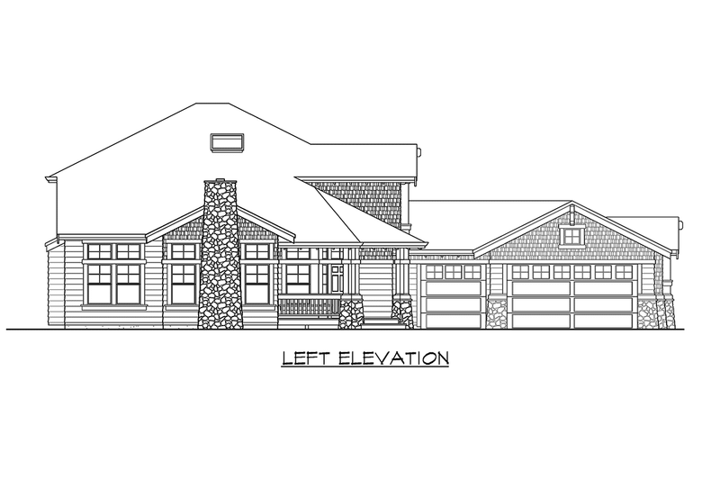 Architectural House Design - Exterior - Other Elevation 1 for Craftsman House Plan #132-123 - 3 bed, 2.5 bath