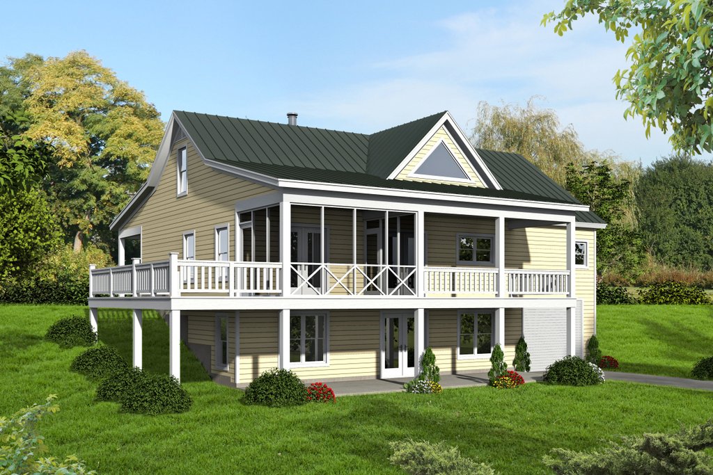Country Style House  Plan  2 Beds 2 Baths 1500  Sq  Ft  Plan  
