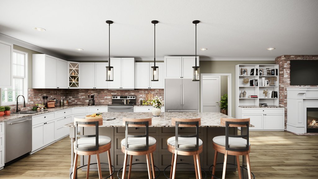 Interior - Kitchen for Country House Plan #44-266 - 3 bed, 2 bath