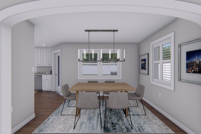 Architectural House Design - Interior - Dining Room for Traditional House Plan #1060-138 - 4 bed, 2.5 bath