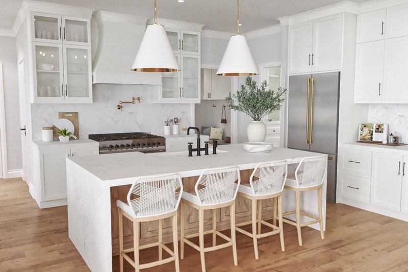 Architectural House Design - Interior - Kitchen for Farmhouse House Plan #119-459 - 4 bed, 4.5 bath