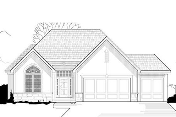 Exterior - Front Elevation for Traditional House Plan #67-879 - 3 bed, 2.5 bath
