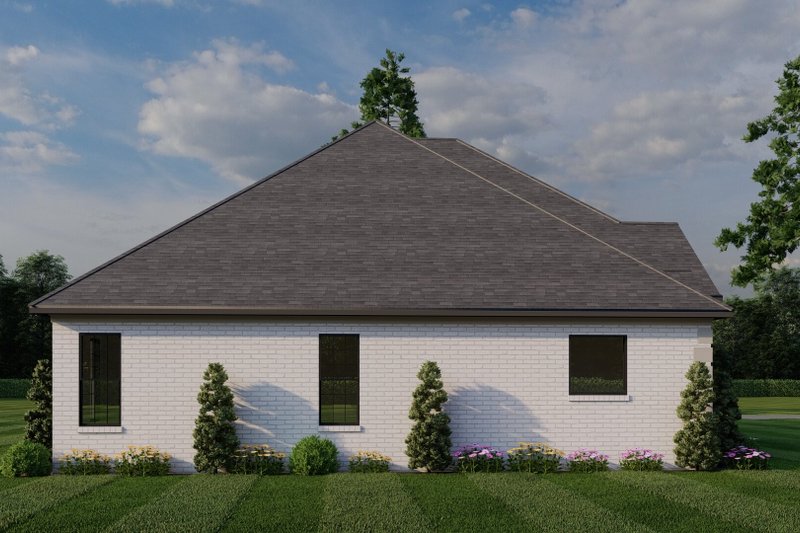 Home Plan - Exterior - Other Elevation 2 for European House Plan #17-1180 - 4 bed, 2.5 bath