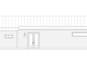 Exterior - Rear Elevation for Traditional House Plan #932-488 - 2 bed, 2 bath