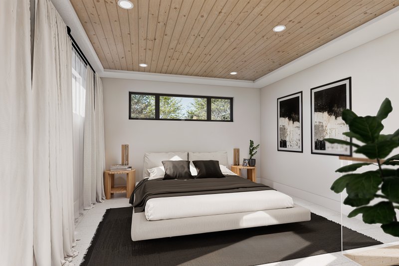 Dream House Plan - Interior - Master Bedroom for Modern House Plan #23-2831 - 2 bed, 2 bath