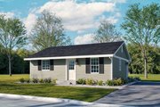 Ranch Style House Plan - 2 Beds 1 Baths 800 Sq/Ft Plan #57-242 Exterior 
