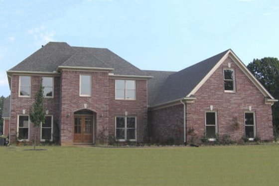 Exterior - Front Elevation for European House Plan #81-13743 - 4 bed, 2.5 bath