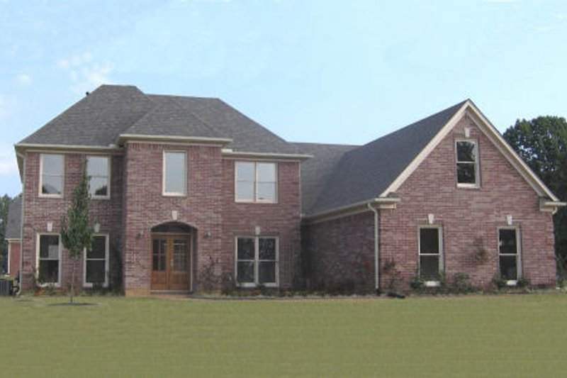 Exterior - Front Elevation 2 for European House Plan #81-13743 - 4 bed, 2.5 bath