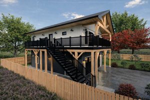 Exterior - Other Elevation 1 for Farmhouse House Plan #1101-64 - 3 bed, 1 bath