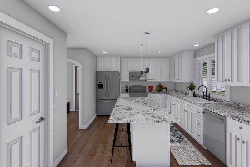 Architectural House Design - Interior - Kitchen 1 for Traditional House Plan #1060-138 - 4 bed, 2.5 bath