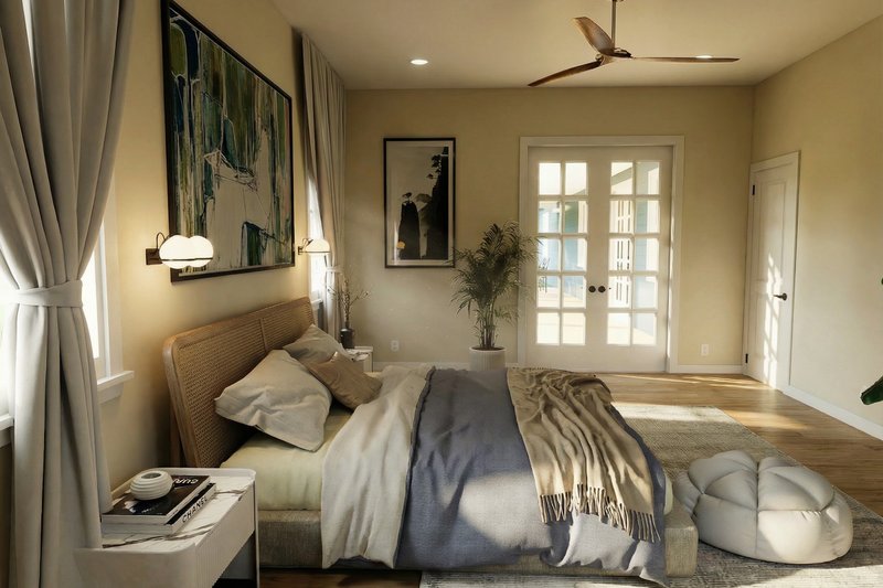 Architectural House Design - Interior - Master Bathroom 1 for Farmhouse House Plan #1112-21 - 3 bed, 3.5 bath