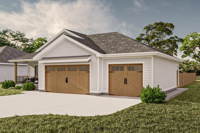 House Blueprint - Exterior - Other Elevation for Modern House Plan #455-556 - 3 bed, 2 bath