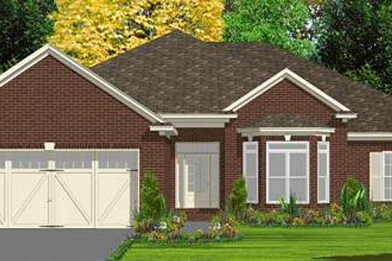 Exterior - Front Elevation for Traditional House Plan #63-155 - 4 bed, 2 bath