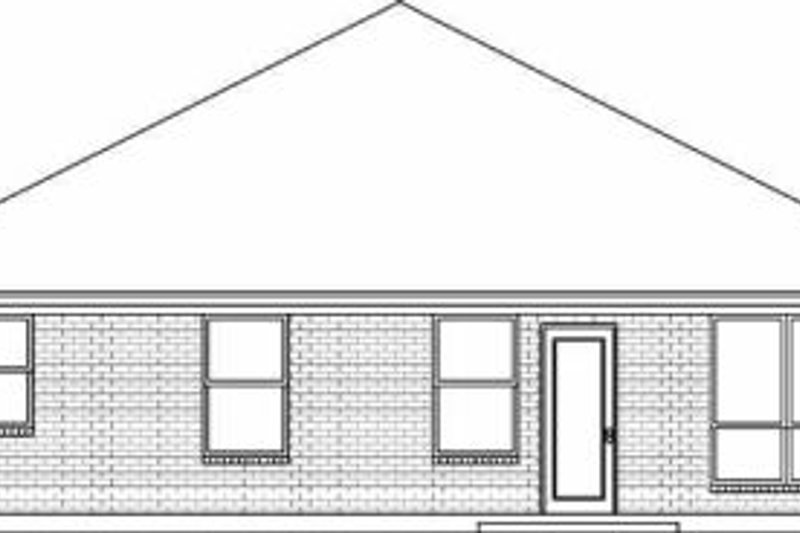 House Blueprint - Exterior - Rear Elevation for Traditional House Plan #84-108 - 3 bed, 2 bath