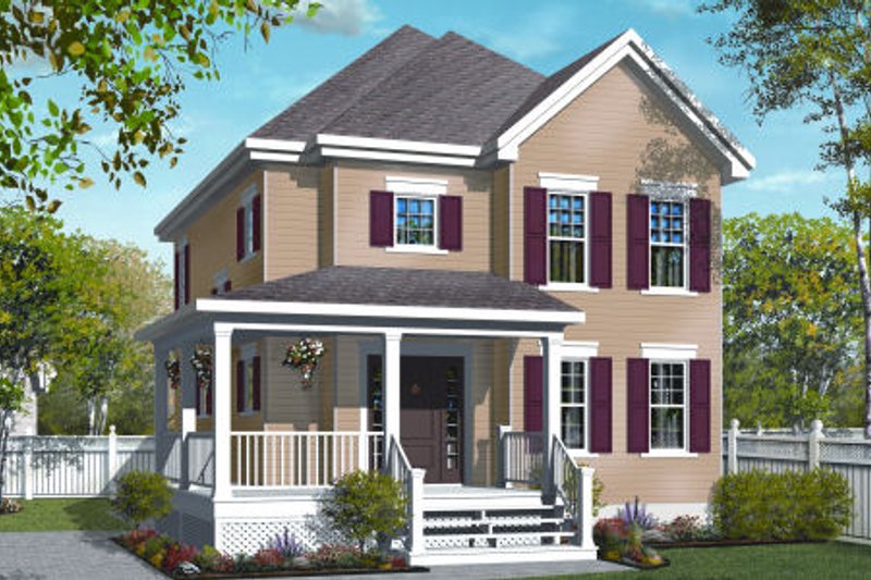 Home Plan - Country Exterior - Front Elevation Plan #23-2250