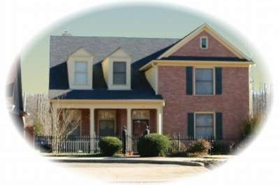 Exterior - Front Elevation for Colonial House Plan #81-1058 - 3 bed, 2.5 bath