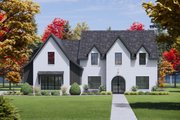 Tudor Style House Plan - 4 Beds 3.5 Baths 3228 Sq/Ft Plan #1096-50 