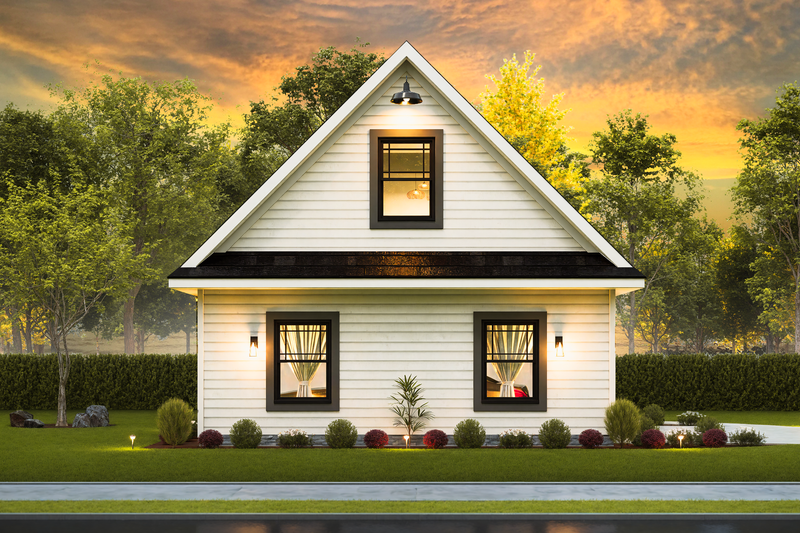 Home Plan - Exterior - Front Elevation 4 for Craftsman House Plan #54-661 - 1 bed, 1 bath