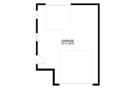Floor Plan - Main Floor for Traditional House Plan #1060-182, 0 bath