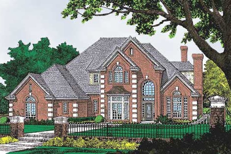 Home Plan - European Exterior - Front Elevation Plan #310-634