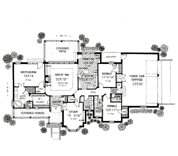 Home Plan - European Floor Plan - Main Floor Plan #310-598
