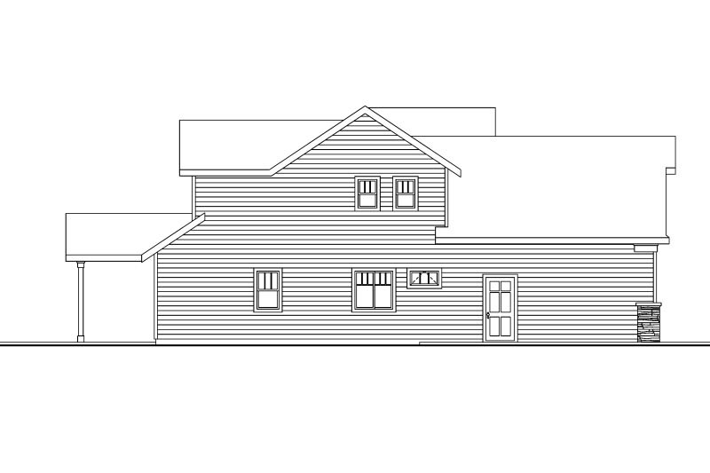 Home Plan - Exterior - Other Elevation for Craftsman House Plan #124-739 - 3 bed, 2.5 bath