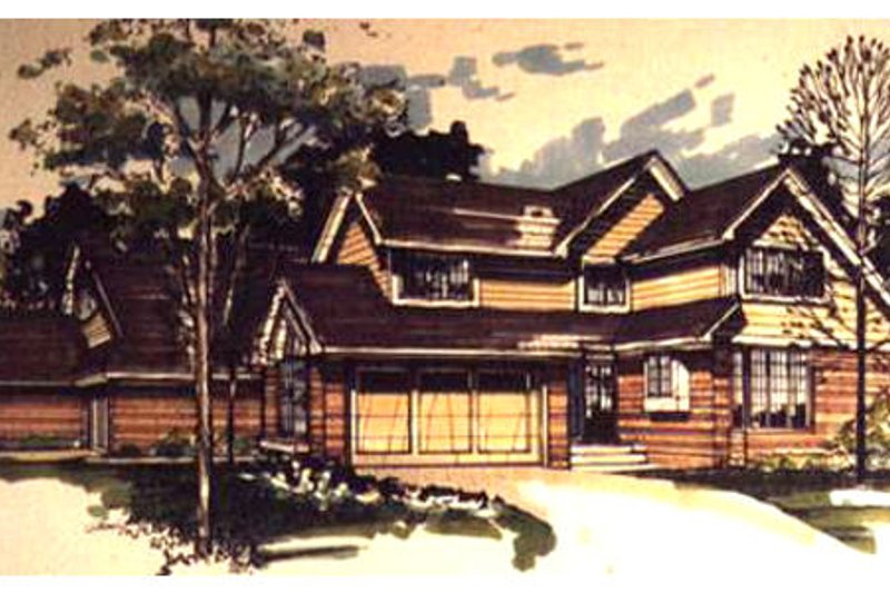 Architectural House Design - Craftsman Exterior - Front Elevation Plan #320-334