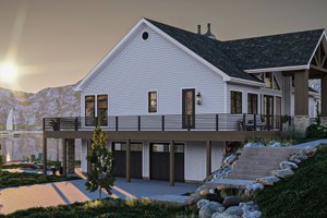Exterior - Other Elevation for Beach House Plan #455-483 - 2 bed, 2.5 bath
